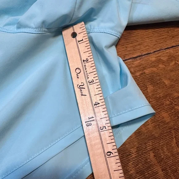 Lands End 22W summer shorts lightweight Packable quick drying vacation pale blue - Picture 8 of 9